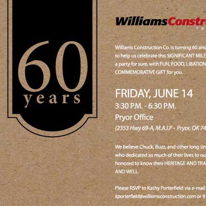 Williams construction invitation